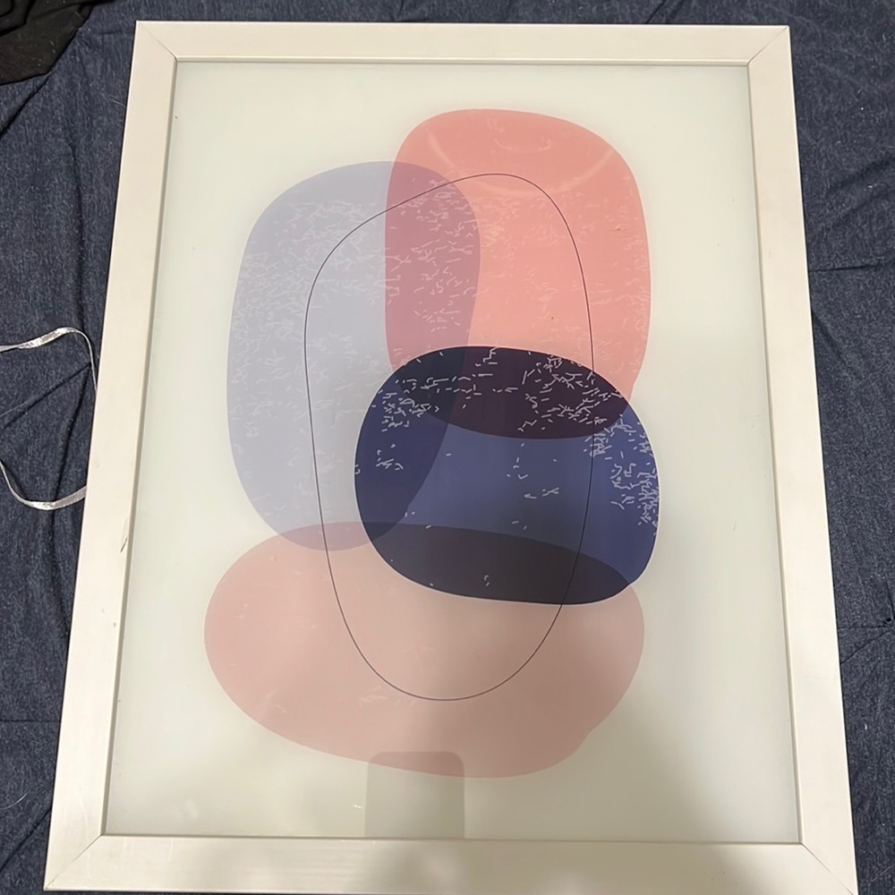 Framed abstract art